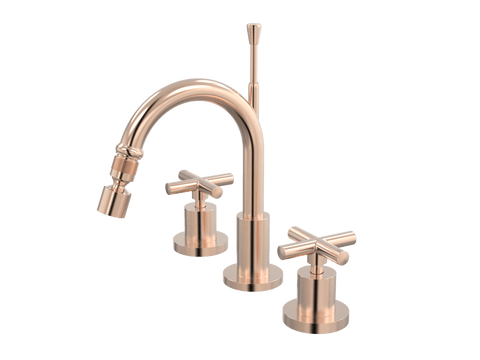Tapware ParTaps Portsea Bidet Set Fixed Colour: Brushed Rose Gold Style: Original Place & Palette