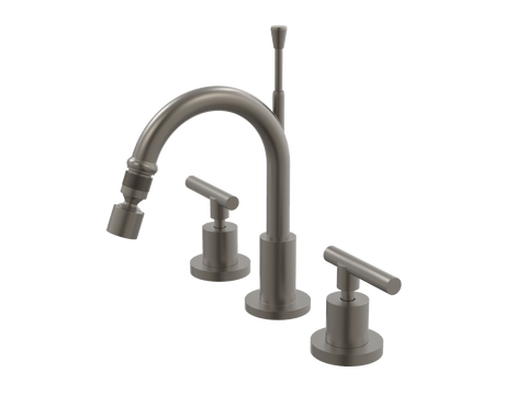 Tapware ParTaps Portsea Bidet Set Fixed Colour: Gunmetal Style: Lever Ceramic Disc Place & Palette