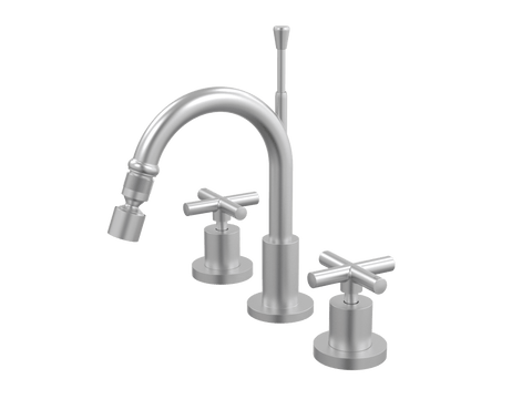 Tapware ParTaps Portsea Bidet Set Fixed Colour: Satin Pearl Style: Original Place & Palette