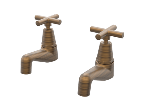Tapware ParTaps Portsea Pillar Taps Pair Colour: Chrome Style: Original Place & Palette