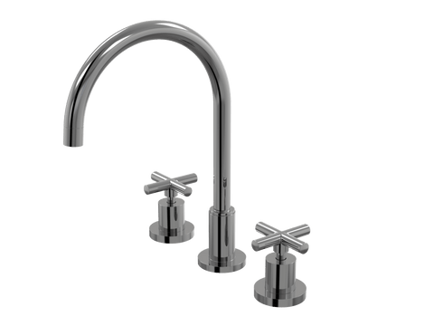 Tapware ParTaps Portsea Sink Set Hob Swivel Colour: Black Sapphire Style: Original Place & Palette
