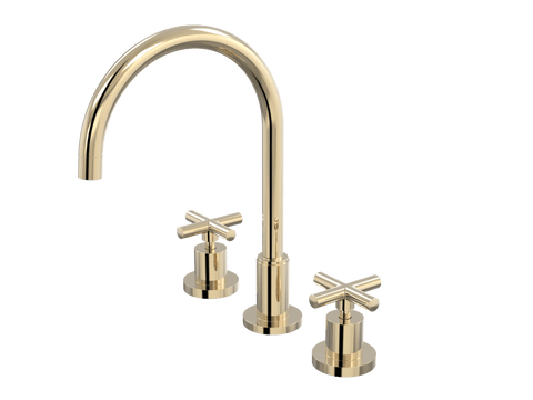 Tapware ParTaps Portsea Sink Set Hob Swivel Colour: Brass Gold Style: Original Place & Palette