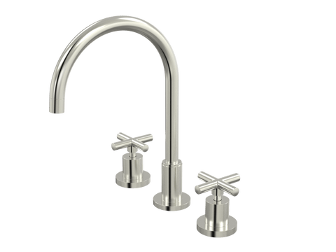 Tapware ParTaps Portsea Sink Set Hob Swivel Colour: Brushed Nickel Style: Original Place & Palette