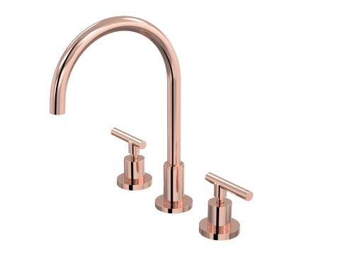 Tapware ParTaps Portsea Sink Set Hob Swivel Colour: Copper Style: Lever Ceramic Disc Place & Palette