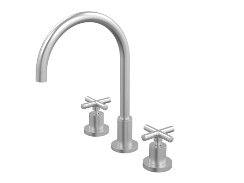 Tapware ParTaps Portsea Sink Set Hob Swivel Colour: Satin Pearl Style: Original Place & Palette
