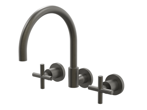Tapware ParTaps Portsea Sink Set Wall Swivel Colour: Volcanic Grey Style: Original Place & Palette