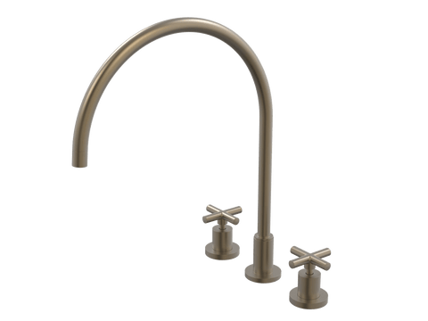 Tapware ParTaps Portsea Sink Set XL Hob Swivel Colour: Antique Bronze Style: Original Place & Palette