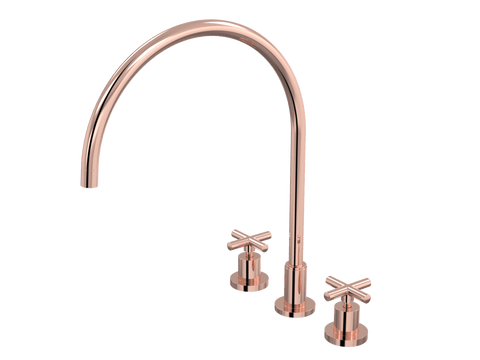 Tapware ParTaps Portsea Sink Set XL Hob Swivel Colour: Copper Style: Original Place & Palette