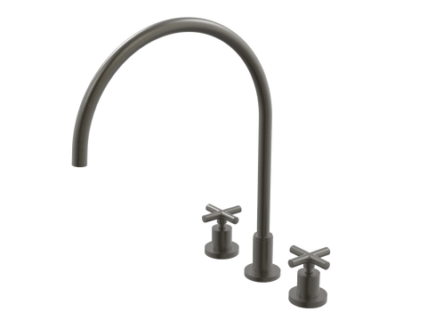 Tapware ParTaps Portsea Sink Set XL Hob Swivel Colour: Volcanic Grey Style: Original Place & Palette