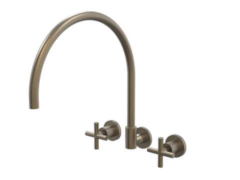 Tapware ParTaps Portsea Sink Set XL Wall Swivel Colour: Antique Bronze Style: Original Place & Palette