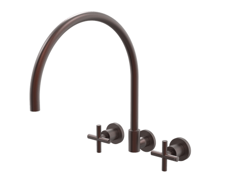 Tapware ParTaps Portsea Sink Set XL Wall Swivel Colour: Antique Copper Style: Original Place & Palette
