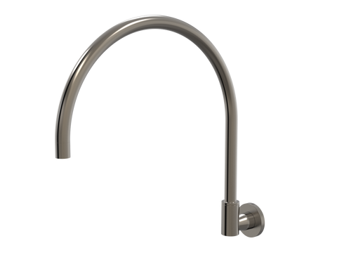 Tapware ParTaps Portsea Sink Wall Swivel Outlet Colour: Brushed Gunmetal Style: X-Large Place & Palette