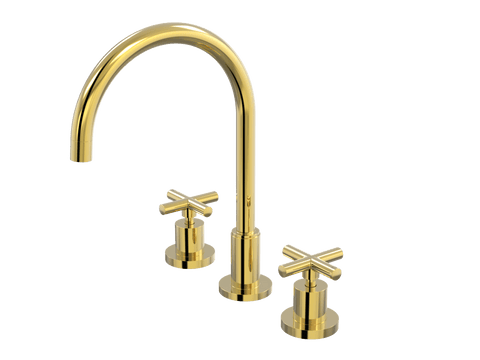 Tapware ParTaps Portsea Spa Set Hob Swivel Colour: Gold Style: Original Place & Palette