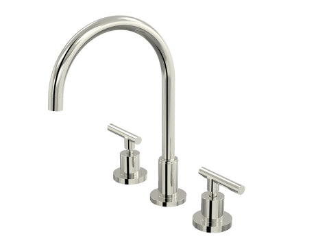 Tapware ParTaps Portsea Spa Set Hob Swivel Colour: Luminick Style: Lever Ceramic Disc Place & Palette