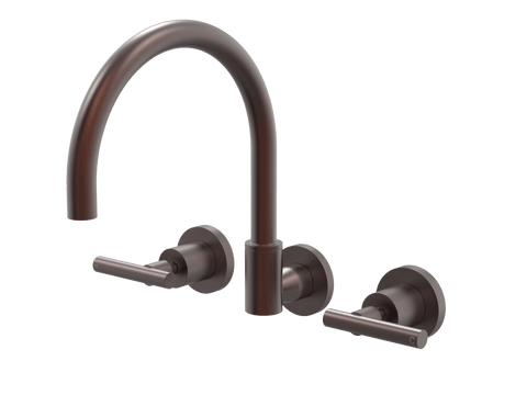 Tapware ParTaps Portsea Spa Set Wall Swivel Colour: Antique Copper Style: Lever Ceramic Disc Place & Palette