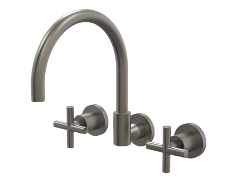 Tapware ParTaps Portsea Spa Set Wall Swivel Colour: Gunmetal Style: Original Place & Palette
