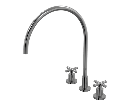 Tapware ParTaps Portsea Spa Set XL Hob Swivel Colour: Black Sapphire Style: Original Place & Palette