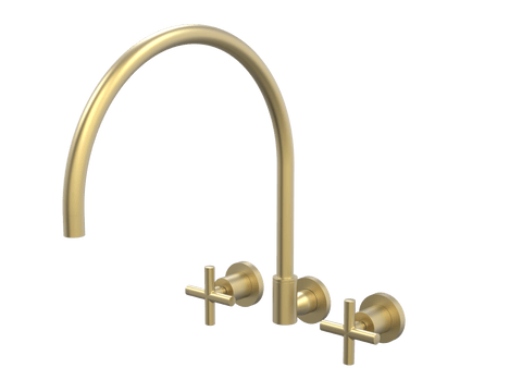 Tapware ParTaps Portsea Spa Set XL Wall Swivel Colour: Chrome Style: Original Place & Palette