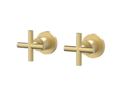 Tapware ParTaps Portsea Top Assemblies Wall Pair Colour: Chrome Style: Original Place & Palette
