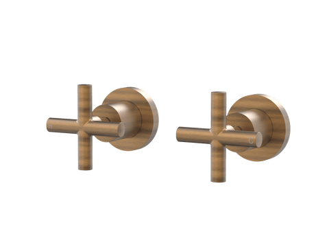 Tapware ParTaps Portsea Top Assemblies Wall Pair Colour: Chrome Style: Original Place & Palette