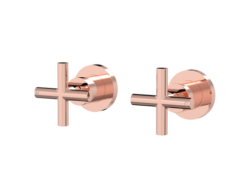 Tapware ParTaps Portsea Top Assemblies Wall Pair Colour: Copper Style: Original Place & Palette