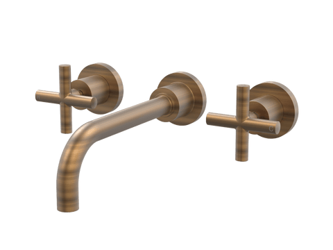 Tapware ParTaps Portsea Wall Bath Set - Ceramic Disc Colour: Chrome Size: 160mm Place & Palette