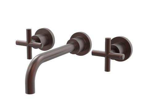Tapware ParTaps Portsea Wall Bath Set - Ceramic Disc Colour: Antique Copper Size: 160mm Place & Palette