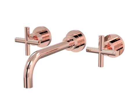 Tapware ParTaps Portsea Wall Bath Set - Ceramic Disc Colour: Copper Size: 160mm Place & Palette