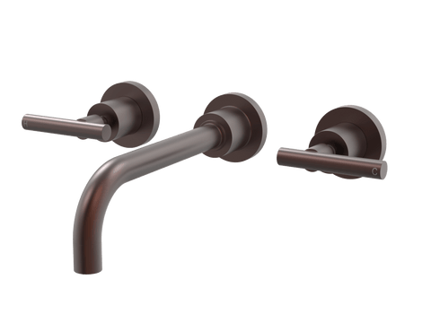 Tapware ParTaps Portsea Wall Bath Set - Lever Ceramic Disc Colour: Antique Copper Size: 160mm Place & Palette