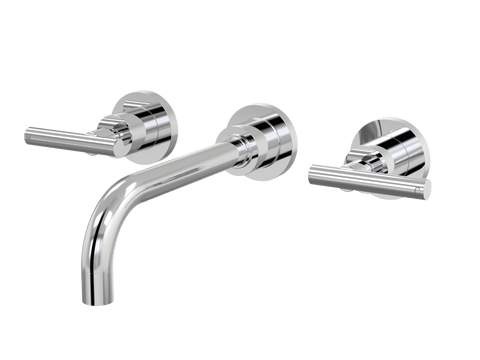 Tapware ParTaps Portsea Wall Bath Set - Lever Ceramic Disc Colour: Chrome Size: 160mm Place & Palette