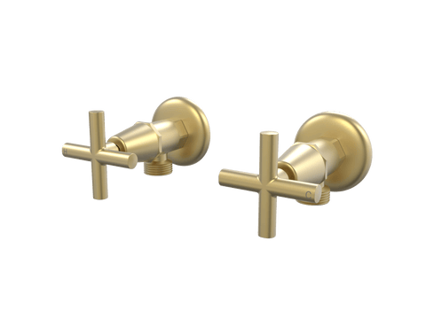 Tapware ParTaps Portsea Washing Machine Stops Wall Pair Colour: Chrome Style: Original Place & Palette