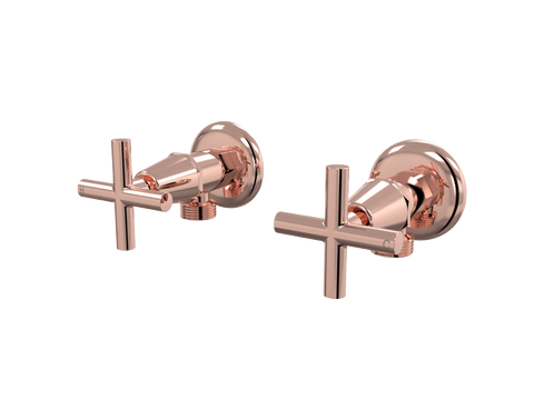 Tapware ParTaps Portsea Washing Machine Stops Wall Pair Colour: Copper Style: Original Place & Palette