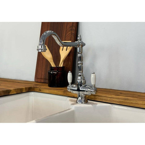 Tapware Turner Hastings Providence Sink Mixer Colour: Chrome Style: Double Sink Place & Palette