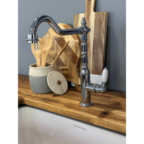Tapware Turner Hastings Providence Sink Mixer Colour: Chrome Style: Double Sink Place & Palette