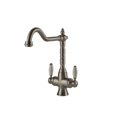 Tapware Turner Hastings Providence Sink Mixer Colour: Brushed Nickel Style: Double Sink Place & Palette