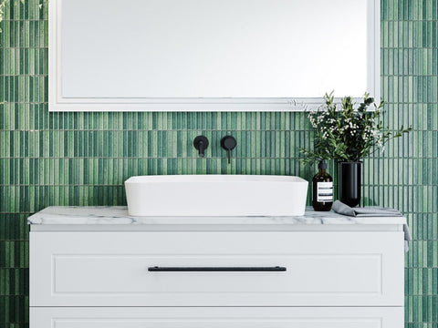 Basins Timberline Quill Ceramic Basin 600mm Color: White Gloss Place & Palette
