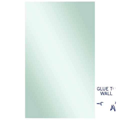 Mirrors Thermogroup Rectangle Jackson Polished Edge Mirror Size: 1500x900x5mm Material: Glue-to-wall Place & Palette
