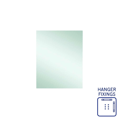 Mirrors Thermogroup Rectangle Jackson Polished Edge Mirror Size: 600x750x14mm Material: Hangers Place & Palette