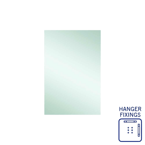 Mirrors Thermogroup Rectangle Jackson Polished Edge Mirror Size: 600x900x14mm Material: Hangers Place & Palette