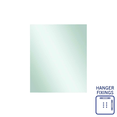 Mirrors Thermogroup Rectangle Jackson Polished Edge Mirror Size: 900x750x14mm Material: Hangers Place & Palette