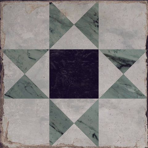 Tiles The Peninsula Collection Renaissance Porcelain TIle Colour: Cross Place & Palette