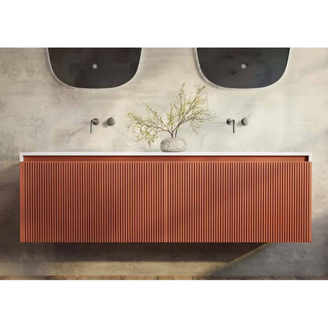 Vanities BelBagno Rimini Vanity Finish: Potter's Clay Size: 1500 x 495 x 450 Place & Palette