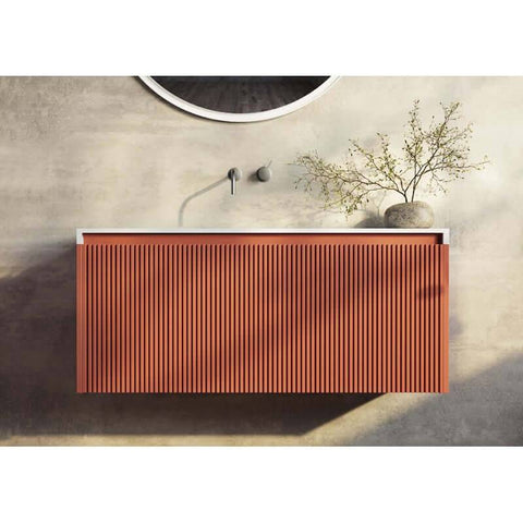 Vanities BelBagno Rimini Vanity Finish: Potter's Clay Size: 990 x 495 x 450 Place & Palette