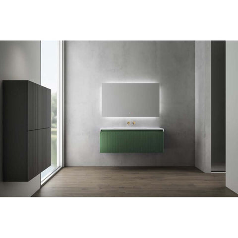 Vanities BelBagno Rimini Vanity Finish: Rain Forest (Green) Size: 1190 x 495 x 450 Place & Palette