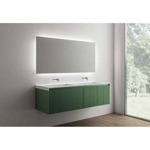 Vanities BelBagno Rimini Vanity Finish: Rain Forest (Green) Size: 1500 x 495 x 450 Place & Palette