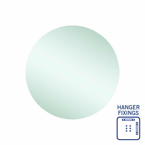 Mirrors Thermogroup Rio Polished Edge Round Mirror Size: 600x600x14mm Style: Hangers Place & Palette