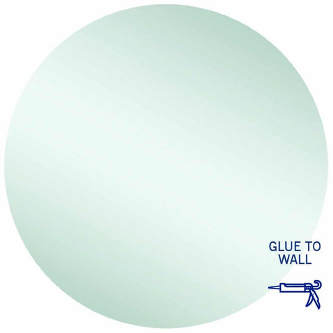 Mirrors Thermogroup Rio Polished Edge Round Mirror Size: 900x900x5mm Style: Glue-to-wall Place & Palette
