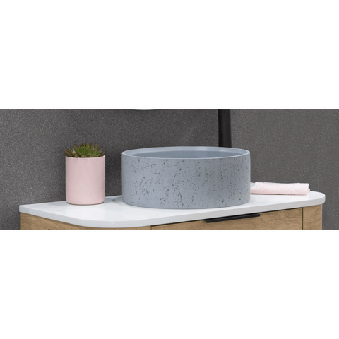 Basins The Peninsula Collection Rocco 2.0 Concrete Basin Colour: Matte White Place & Palette