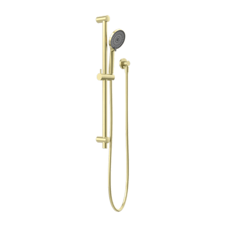 Showers Nero Round Metal Project Rail Shower Colour: Brushed Gold Place & Palette