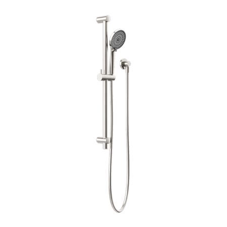 Showers Nero Round Metal Project Rail Shower Colour: Brushed Nickel Place & Palette
